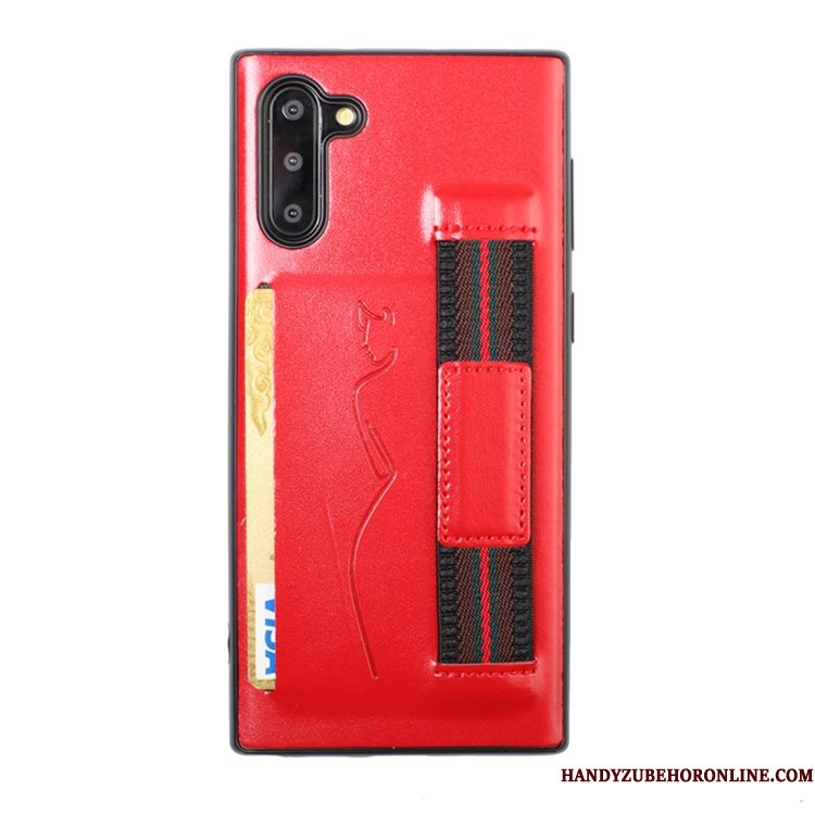 Hoesje Samsung Galaxy Note 10 Zacht Rood Kaart, Hoes Samsung Galaxy Note 10 Telefoon