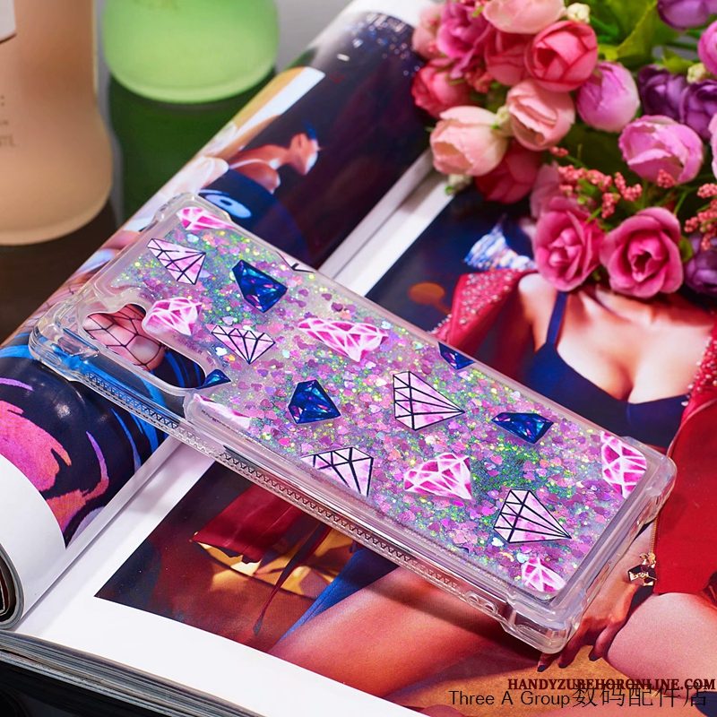 Hoesje Samsung Galaxy Note 10 Zakken Drijfzandtelefoon, Hoes Samsung Galaxy Note 10 Zacht Anti-fall Wit