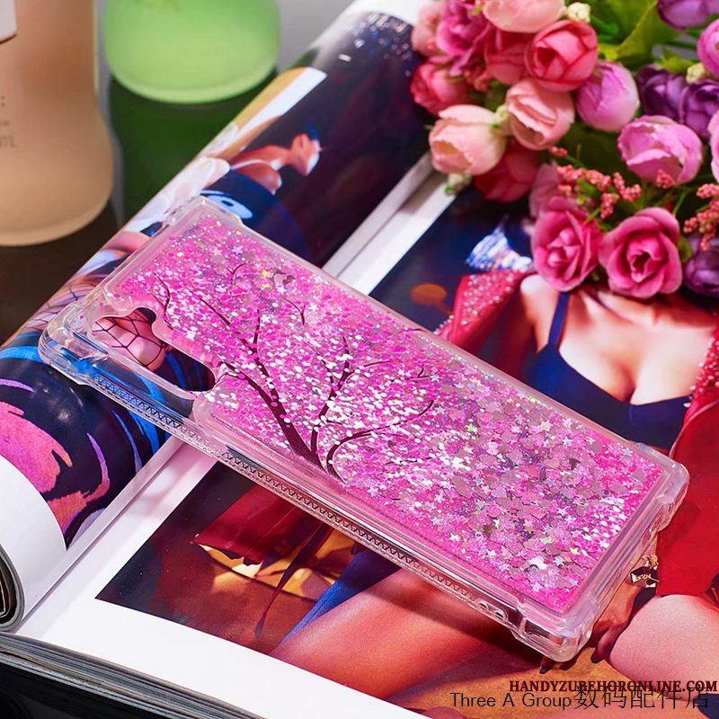 Hoesje Samsung Galaxy Note 10 Zakken Drijfzandtelefoon, Hoes Samsung Galaxy Note 10 Zacht Anti-fall Wit