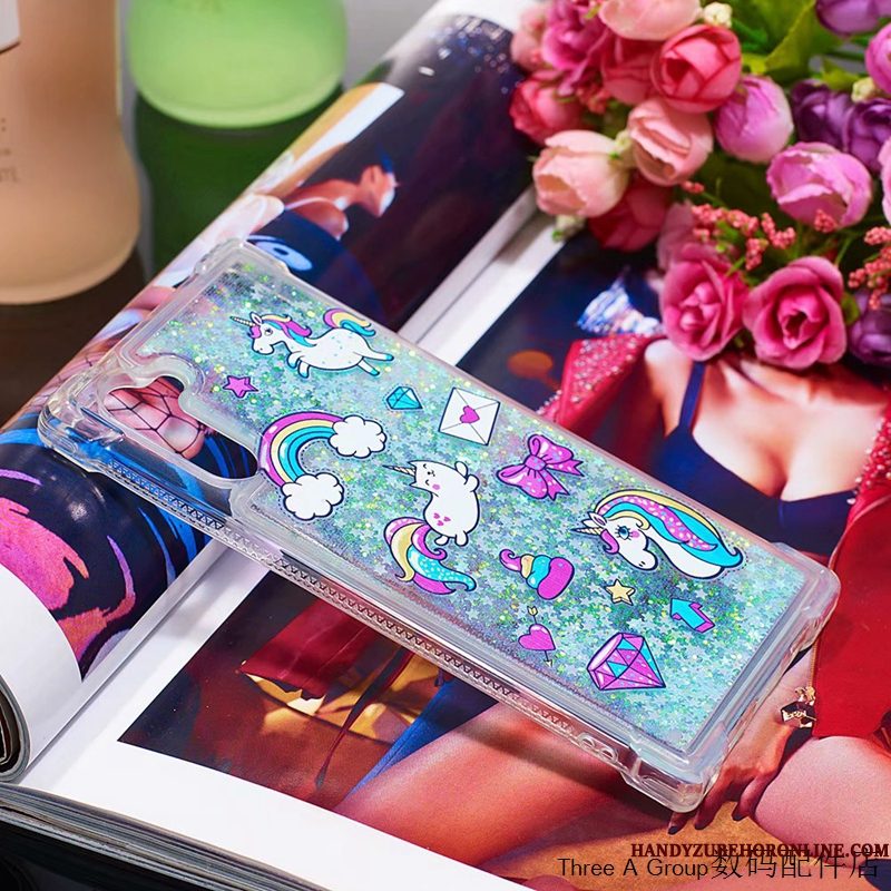 Hoesje Samsung Galaxy Note 10 Zakken Drijfzandtelefoon, Hoes Samsung Galaxy Note 10 Zacht Anti-fall Wit