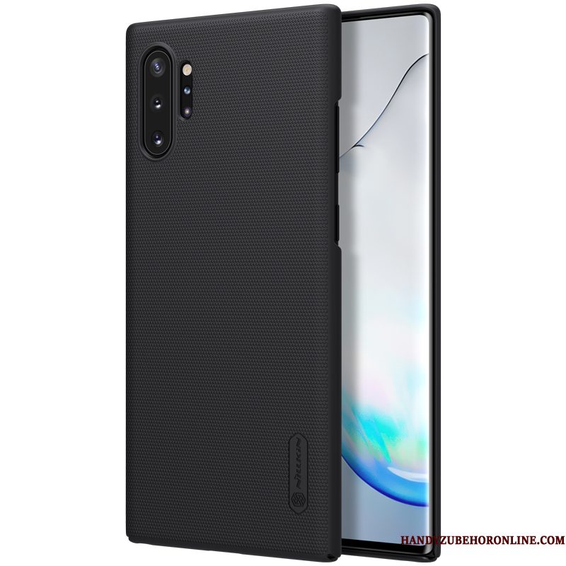 Hoesje Samsung Galaxy Note 10+ Zakken Telefoon Hard, Hoes Samsung Galaxy Note 10+ Bescherming Goud Schrobben