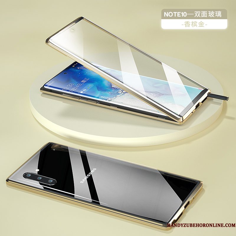 Hoesje Samsung Galaxy Note 10 Zakken Telefoon Omkeerbaar, Hoes Samsung Galaxy Note 10 Bescherming Doorzichtig Anti-fall