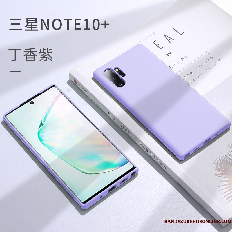 Hoesje Samsung Galaxy Note 10+ Zakken Trendtelefoon, Hoes Samsung Galaxy Note 10+ Siliconen Net Red Anti-fall