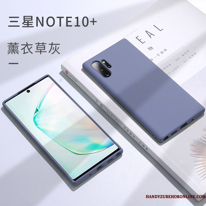 Hoesje Samsung Galaxy Note 10+ Zakken Trendtelefoon, Hoes Samsung Galaxy Note 10+ Siliconen Net Red Anti-fall