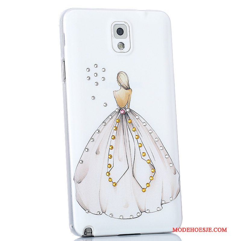 Hoesje Samsung Galaxy Note 3 Bescherming Achterklep Roze, Hoes Samsung Galaxy Note 3 Scheppend Telefoon