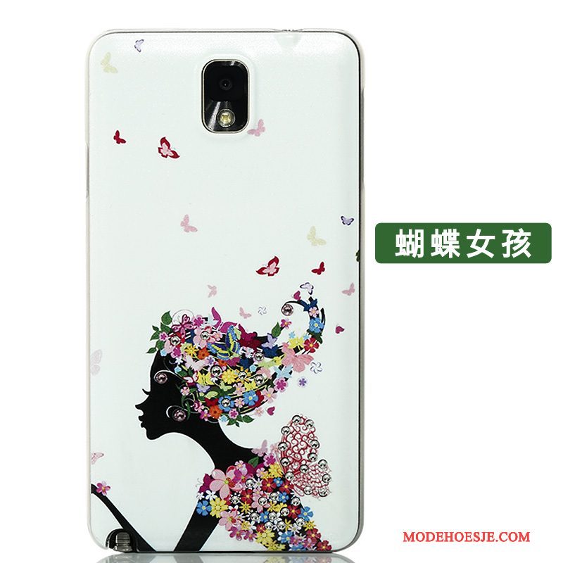 Hoesje Samsung Galaxy Note 3 Bescherming Achterklep Roze, Hoes Samsung Galaxy Note 3 Scheppend Telefoon