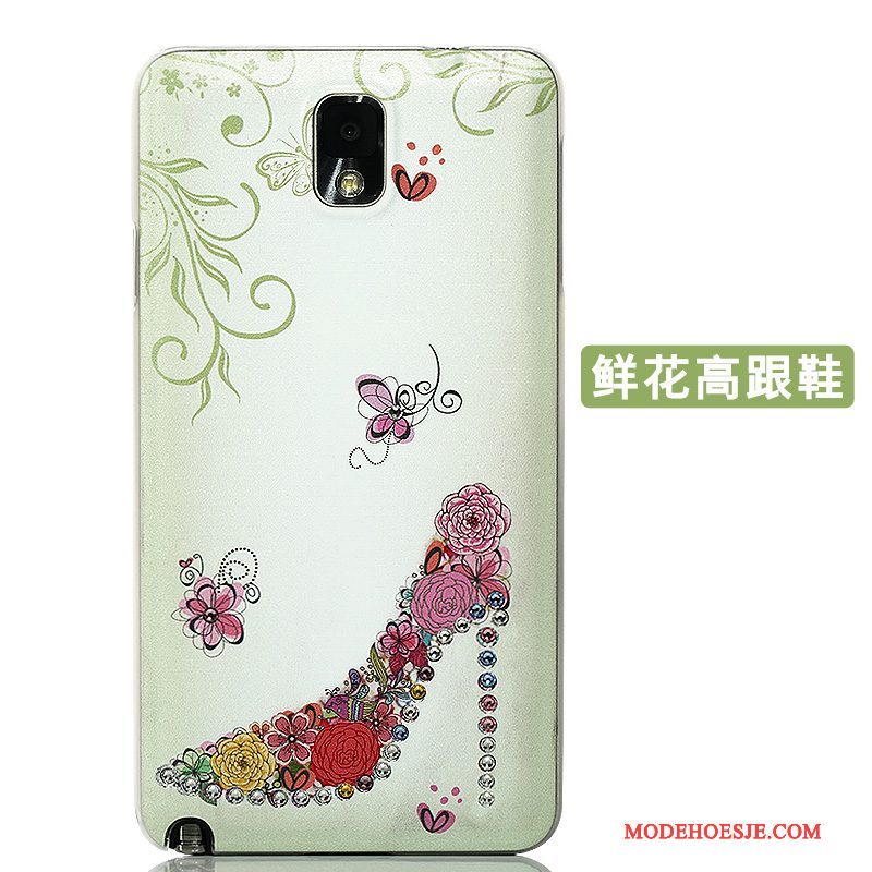 Hoesje Samsung Galaxy Note 3 Bescherming Achterklep Roze, Hoes Samsung Galaxy Note 3 Scheppend Telefoon