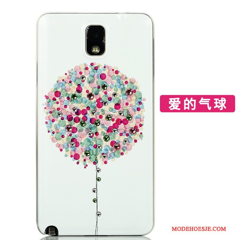 Hoesje Samsung Galaxy Note 3 Bescherming Achterklep Roze, Hoes Samsung Galaxy Note 3 Scheppend Telefoon