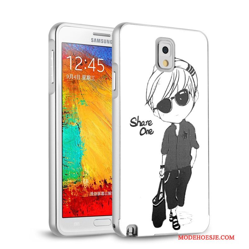 Hoesje Samsung Galaxy Note 3 Bescherming Anti-falltelefoon, Hoes Samsung Galaxy Note 3 Metaal Goud Skärmskydd