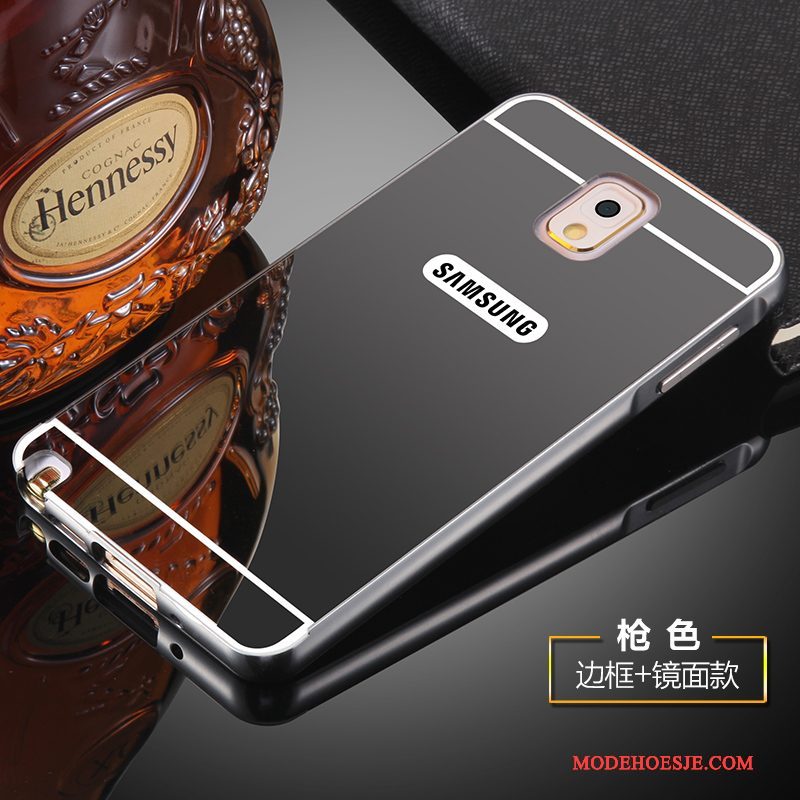 Hoesje Samsung Galaxy Note 3 Bescherming Anti-falltelefoon, Hoes Samsung Galaxy Note 3 Metaal Goud Skärmskydd