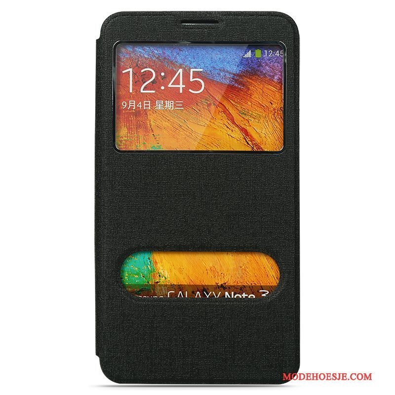 Hoesje Samsung Galaxy Note 3 Bescherming Eenvoudige Anti-fall, Hoes Samsung Galaxy Note 3 Leer Geeltelefoon