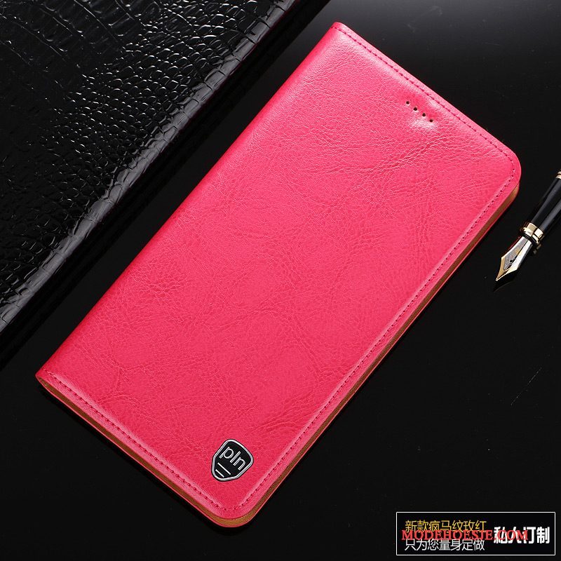 Hoesje Samsung Galaxy Note 3 Leer Anti-falltelefoon, Hoes Samsung Galaxy Note 3 Bescherming Rood