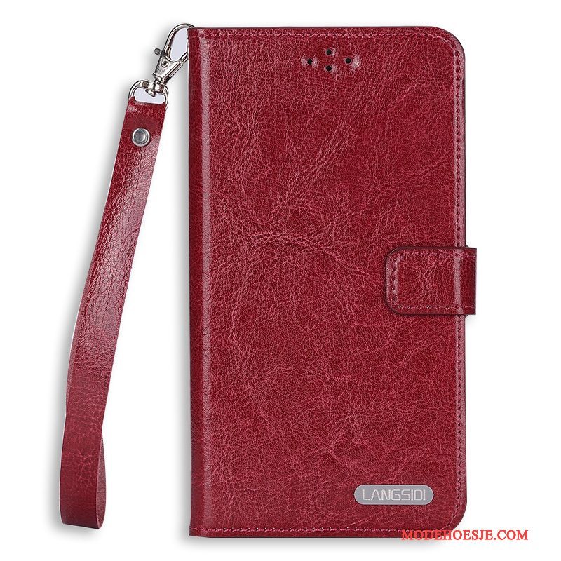 Hoesje Samsung Galaxy Note 3 Leer Duntelefoon, Hoes Samsung Galaxy Note 3 Folio Hard Hanger