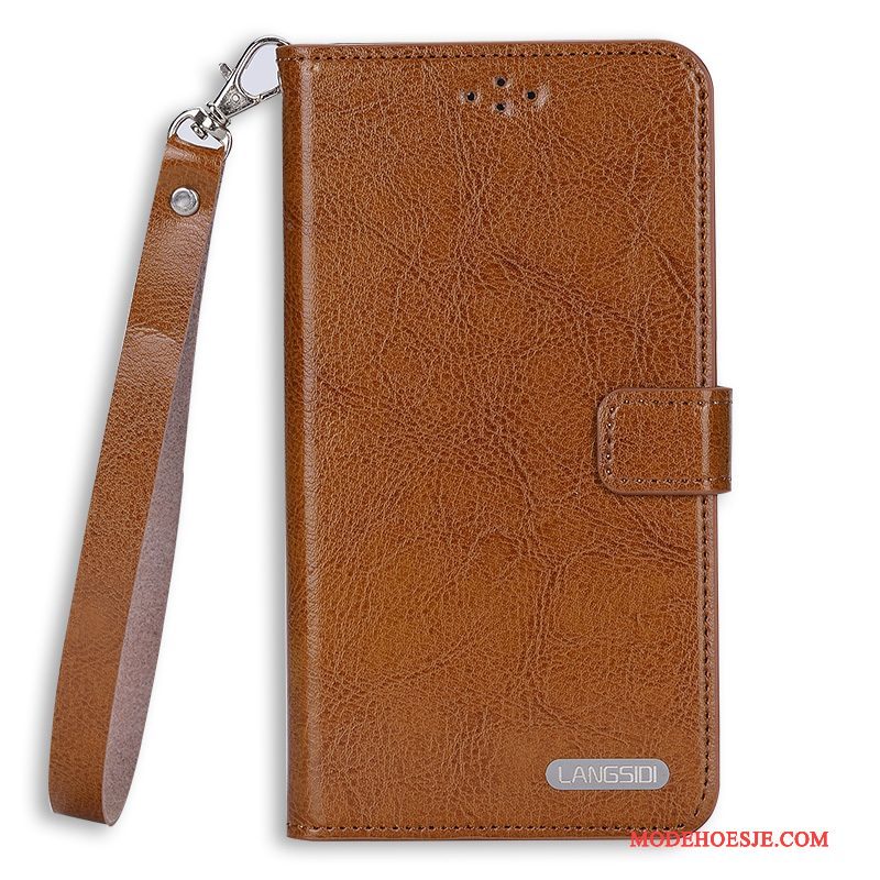 Hoesje Samsung Galaxy Note 3 Leer Duntelefoon, Hoes Samsung Galaxy Note 3 Folio Hard Hanger