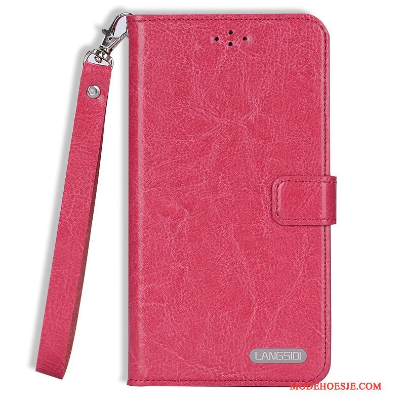 Hoesje Samsung Galaxy Note 3 Leer Duntelefoon, Hoes Samsung Galaxy Note 3 Folio Hard Hanger