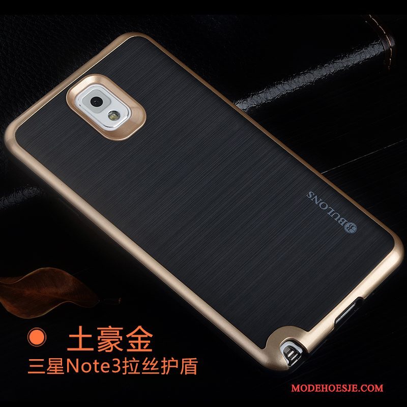 Hoesje Samsung Galaxy Note 3 Siliconen Omlijsting Anti-fall, Hoes Samsung Galaxy Note 3 Bescherming Roodtelefoon