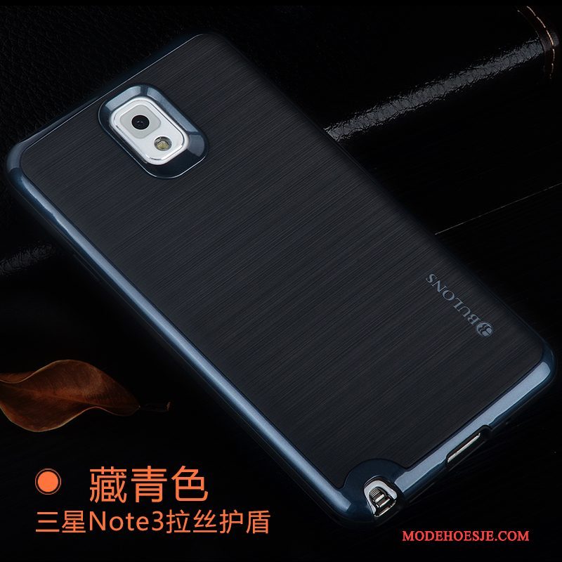 Hoesje Samsung Galaxy Note 3 Siliconen Omlijsting Anti-fall, Hoes Samsung Galaxy Note 3 Bescherming Roodtelefoon