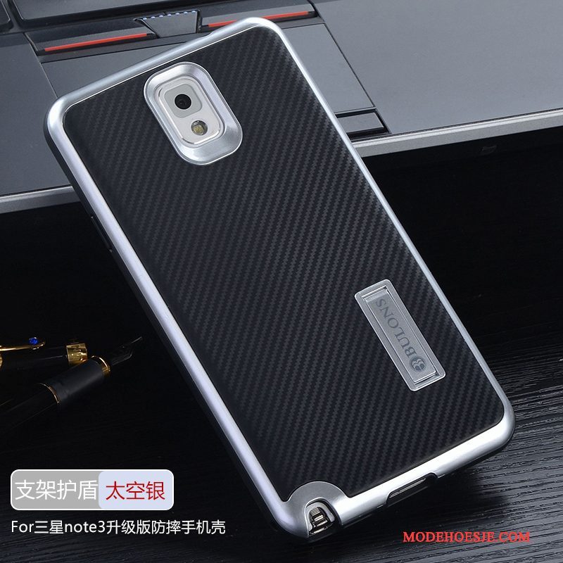 Hoesje Samsung Galaxy Note 3 Siliconen Omlijsting Anti-fall, Hoes Samsung Galaxy Note 3 Bescherming Roodtelefoon