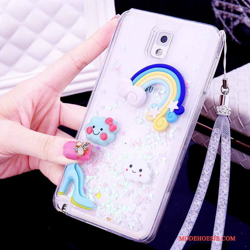 Hoesje Samsung Galaxy Note 3 Siliconen Telefoon Drijfzand, Hoes Samsung Galaxy Note 3 Bescherming Mooie Hanger