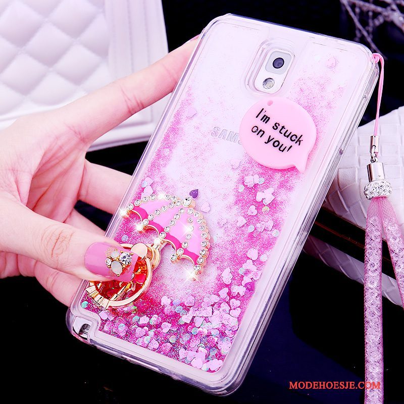 Hoesje Samsung Galaxy Note 3 Siliconen Telefoon Drijfzand, Hoes Samsung Galaxy Note 3 Bescherming Mooie Hanger