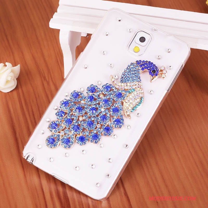 Hoesje Samsung Galaxy Note 3 Strass Purpertelefoon, Hoes Samsung Galaxy Note 3 Bescherming