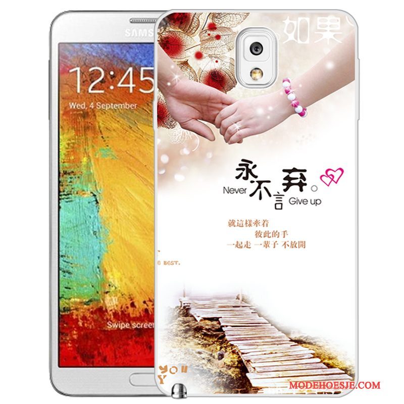 Hoesje Samsung Galaxy Note 3 Zacht Telefoon Groen, Hoes Samsung Galaxy Note 3 Geschilderd