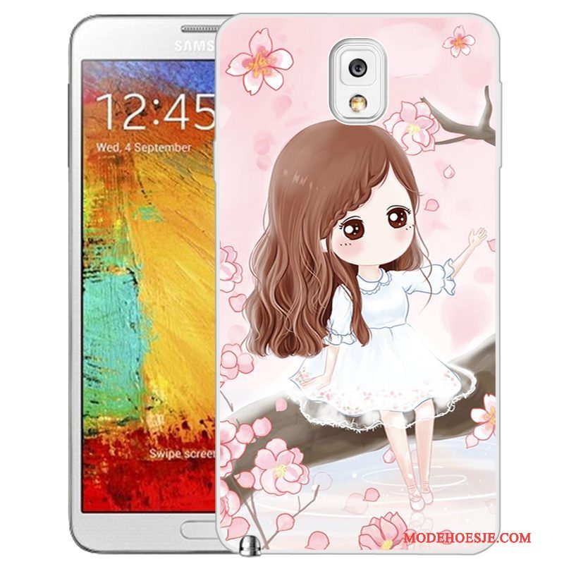 Hoesje Samsung Galaxy Note 3 Zacht Telefoon Groen, Hoes Samsung Galaxy Note 3 Geschilderd