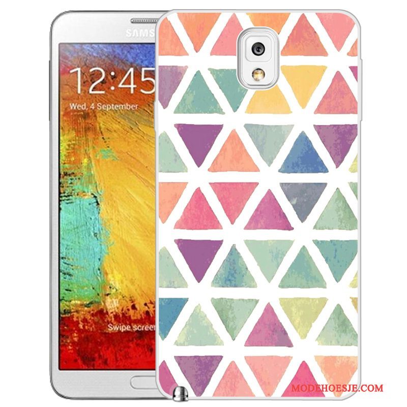 Hoesje Samsung Galaxy Note 3 Zacht Telefoon Groen, Hoes Samsung Galaxy Note 3 Geschilderd