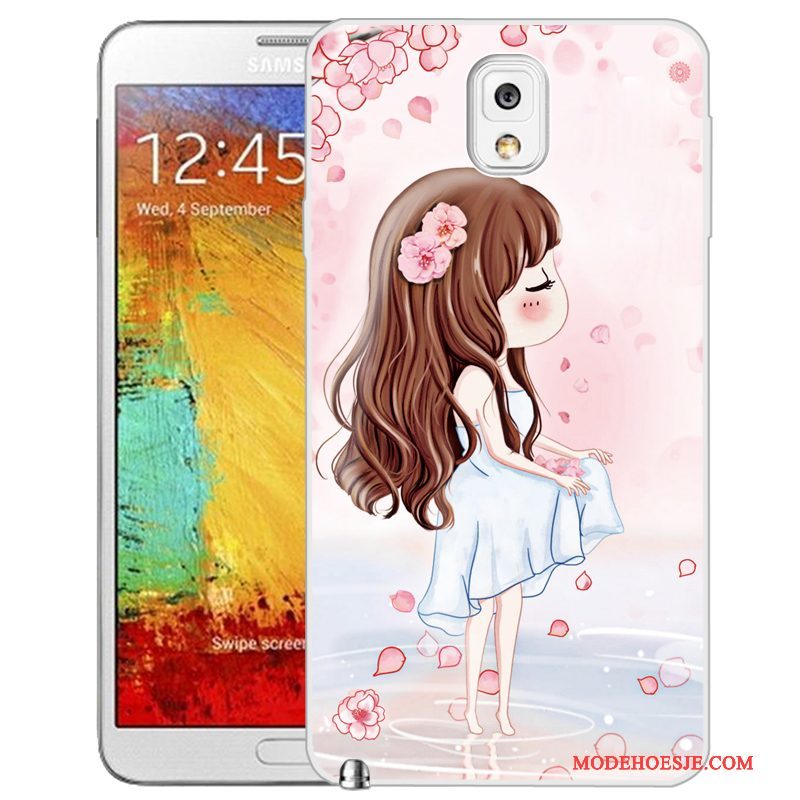 Hoesje Samsung Galaxy Note 3 Zacht Telefoon Groen, Hoes Samsung Galaxy Note 3 Geschilderd