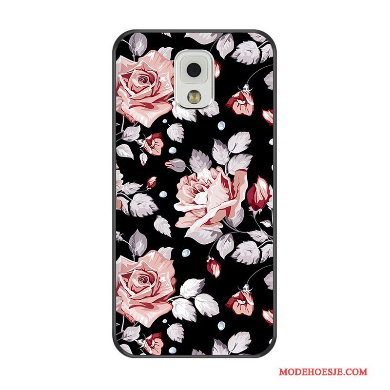 Hoesje Samsung Galaxy Note 3 Zacht Zwart Anti-fall, Hoes Samsung Galaxy Note 3 Siliconen Wittelefoon