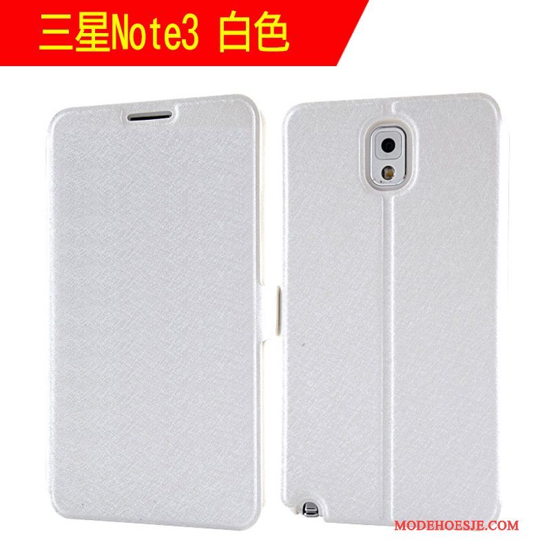 Hoesje Samsung Galaxy Note 3 Zakken Roodtelefoon, Hoes Samsung Galaxy Note 3 Folio Anti-fall Trend