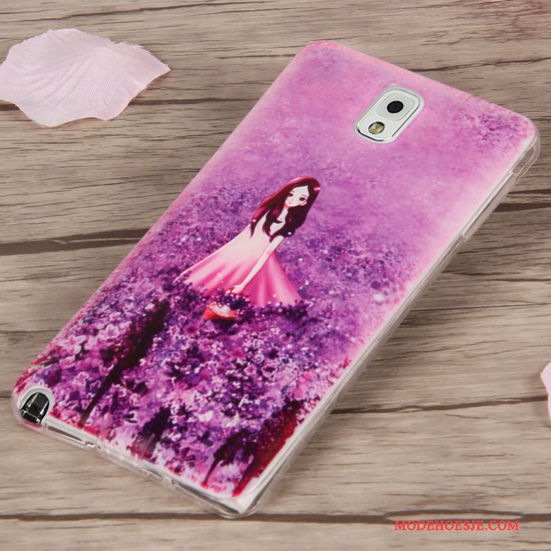 Hoesje Samsung Galaxy Note 3 Zakken Telefoon Anti-fall, Hoes Samsung Galaxy Note 3 Siliconen Dun Trend