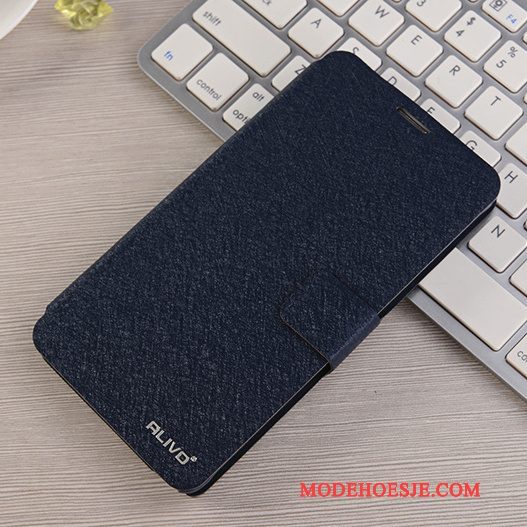 Hoesje Samsung Galaxy Note 4 Bescherming Blauwtelefoon, Hoes Samsung Galaxy Note 4 Leer