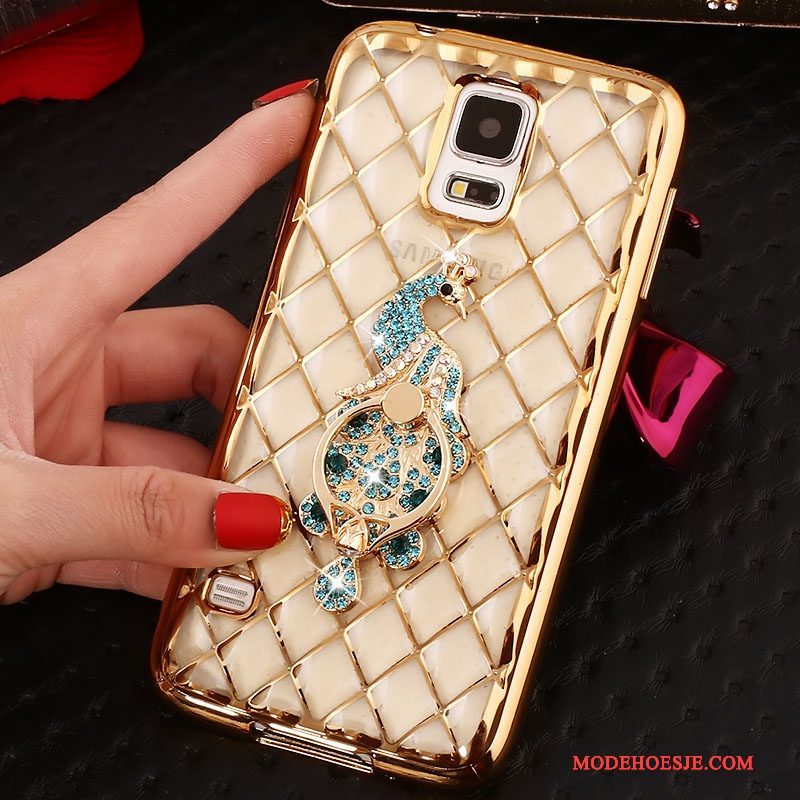 Hoesje Samsung Galaxy Note 4 Bescherming Dun Roze, Hoes Samsung Galaxy Note 4 Strass Ring