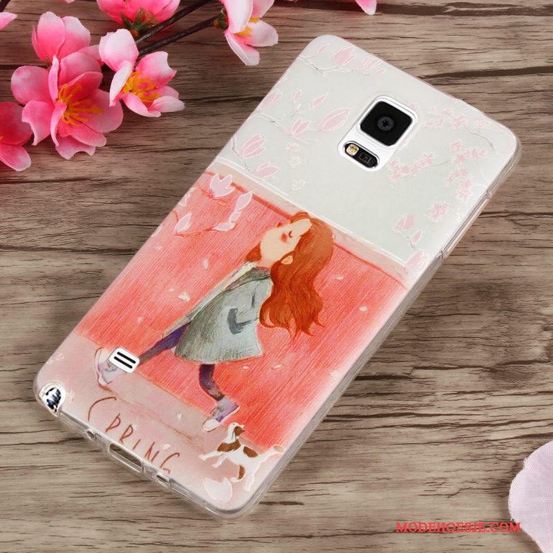 Hoesje Samsung Galaxy Note 4 Bescherming Groentelefoon, Hoes Samsung Galaxy Note 4 Scheppend Anti-fall