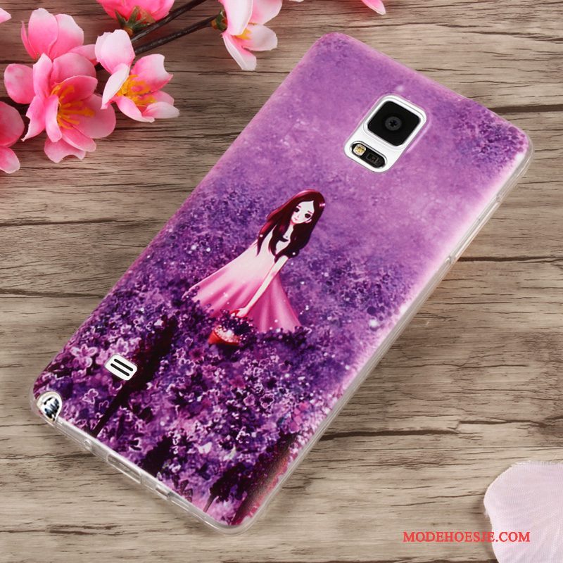 Hoesje Samsung Galaxy Note 4 Bescherming Groentelefoon, Hoes Samsung Galaxy Note 4 Scheppend Anti-fall