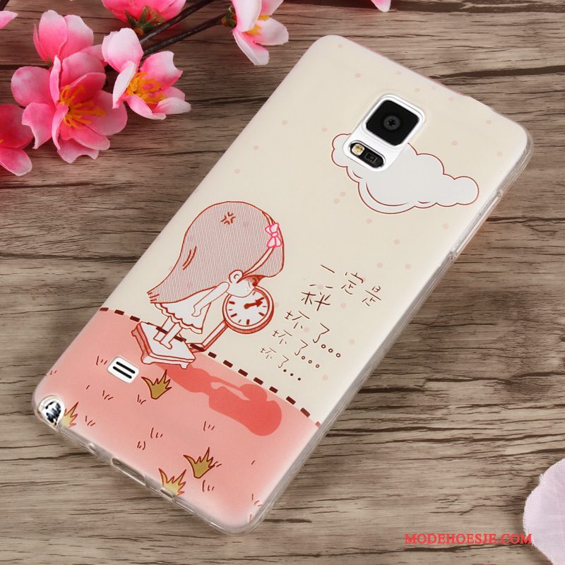 Hoesje Samsung Galaxy Note 4 Bescherming Groentelefoon, Hoes Samsung Galaxy Note 4 Scheppend Anti-fall