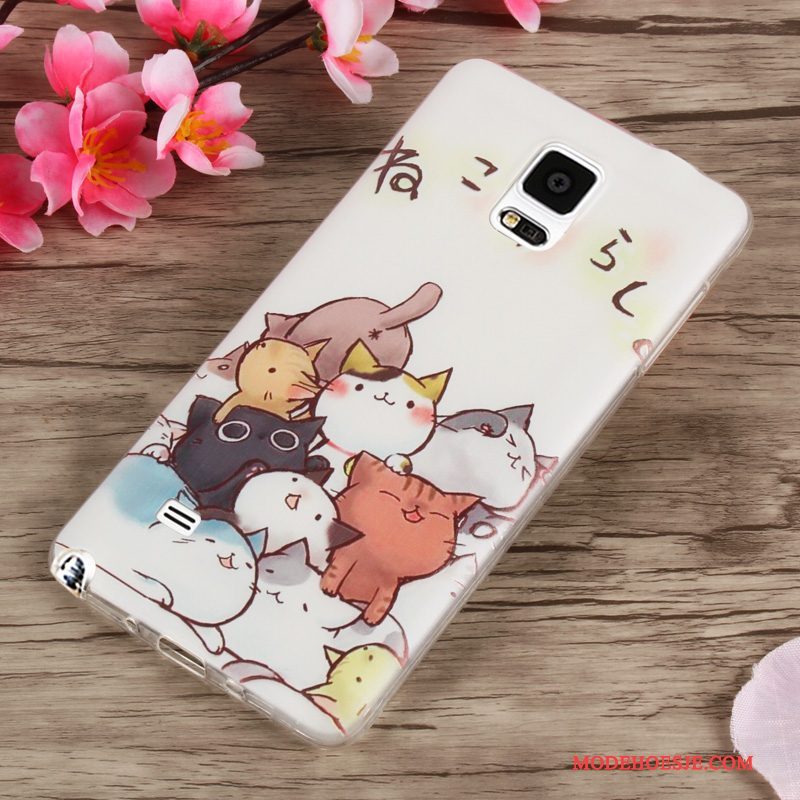 Hoesje Samsung Galaxy Note 4 Bescherming Groentelefoon, Hoes Samsung Galaxy Note 4 Scheppend Anti-fall