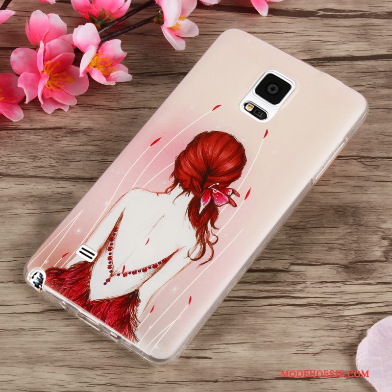 Hoesje Samsung Galaxy Note 4 Bescherming Groentelefoon, Hoes Samsung Galaxy Note 4 Scheppend Anti-fall