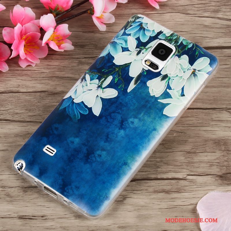 Hoesje Samsung Galaxy Note 4 Bescherming Groentelefoon, Hoes Samsung Galaxy Note 4 Scheppend Anti-fall