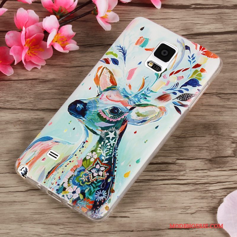 Hoesje Samsung Galaxy Note 4 Bescherming Groentelefoon, Hoes Samsung Galaxy Note 4 Scheppend Anti-fall