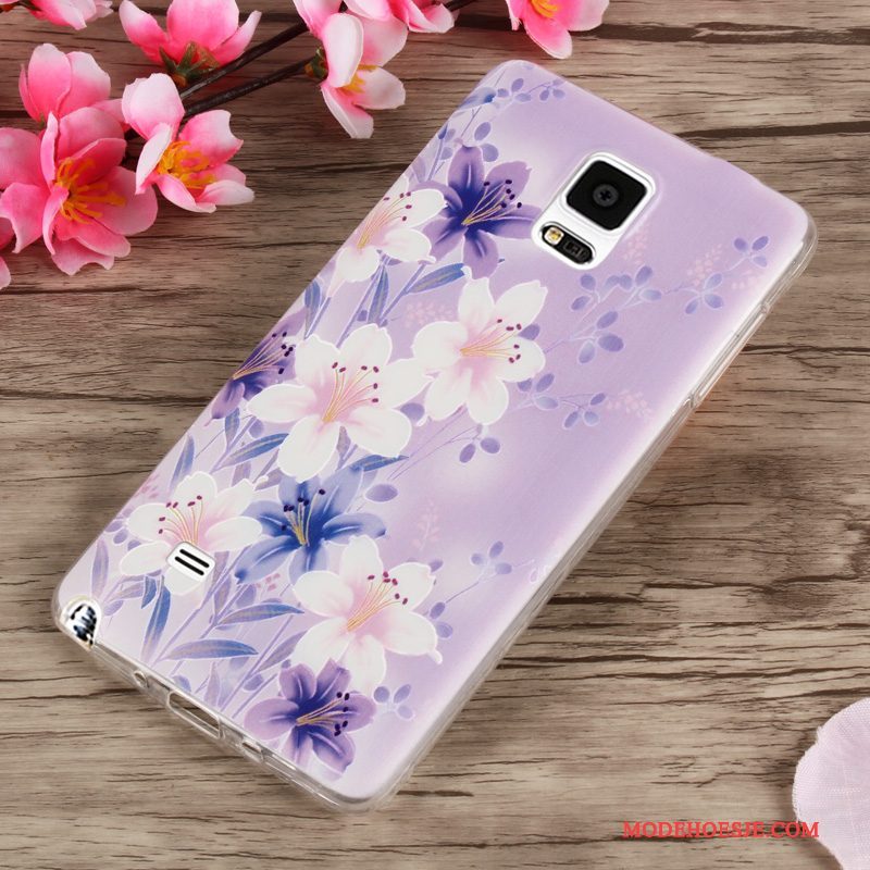 Hoesje Samsung Galaxy Note 4 Bescherming Groentelefoon, Hoes Samsung Galaxy Note 4 Scheppend Anti-fall