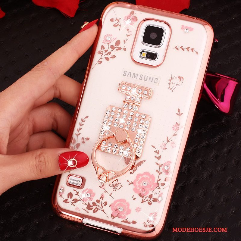 Hoesje Samsung Galaxy Note 4 Bescherming Ring Goud, Hoes Samsung Galaxy Note 4 Strass