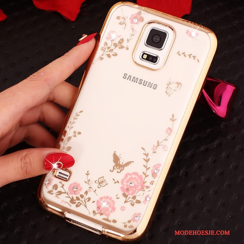 Hoesje Samsung Galaxy Note 4 Bescherming Ring Goud, Hoes Samsung Galaxy Note 4 Strass