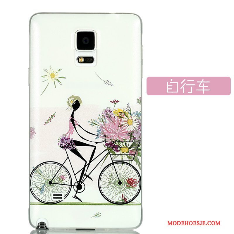 Hoesje Samsung Galaxy Note 4 Kleur Telefoon Schrobben, Hoes Samsung Galaxy Note 4 Scheppend Hard Dun