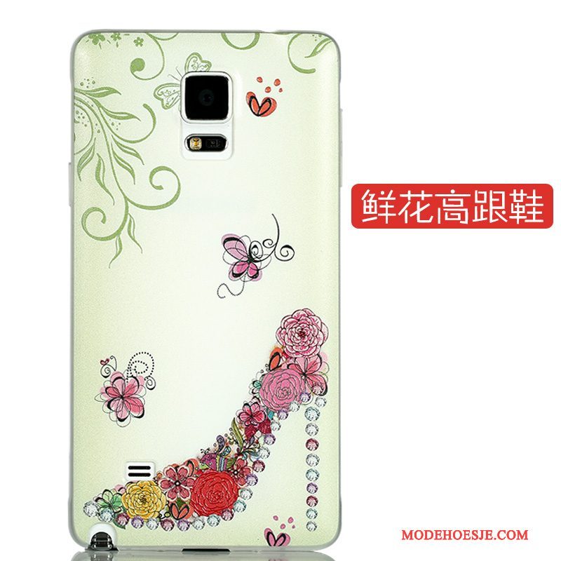 Hoesje Samsung Galaxy Note 4 Kleur Telefoon Schrobben, Hoes Samsung Galaxy Note 4 Scheppend Hard Dun