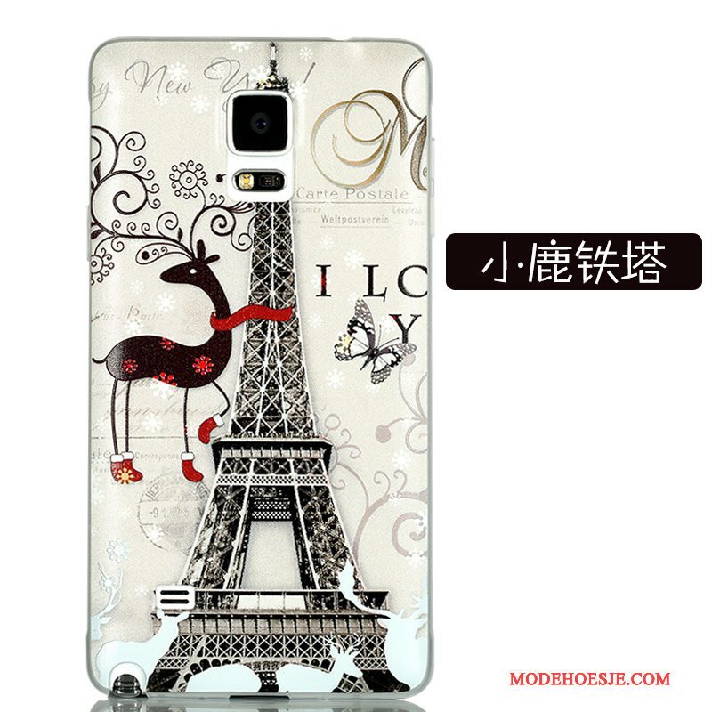 Hoesje Samsung Galaxy Note 4 Kleur Telefoon Schrobben, Hoes Samsung Galaxy Note 4 Scheppend Hard Dun