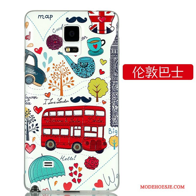 Hoesje Samsung Galaxy Note 4 Kleur Telefoon Schrobben, Hoes Samsung Galaxy Note 4 Scheppend Hard Dun