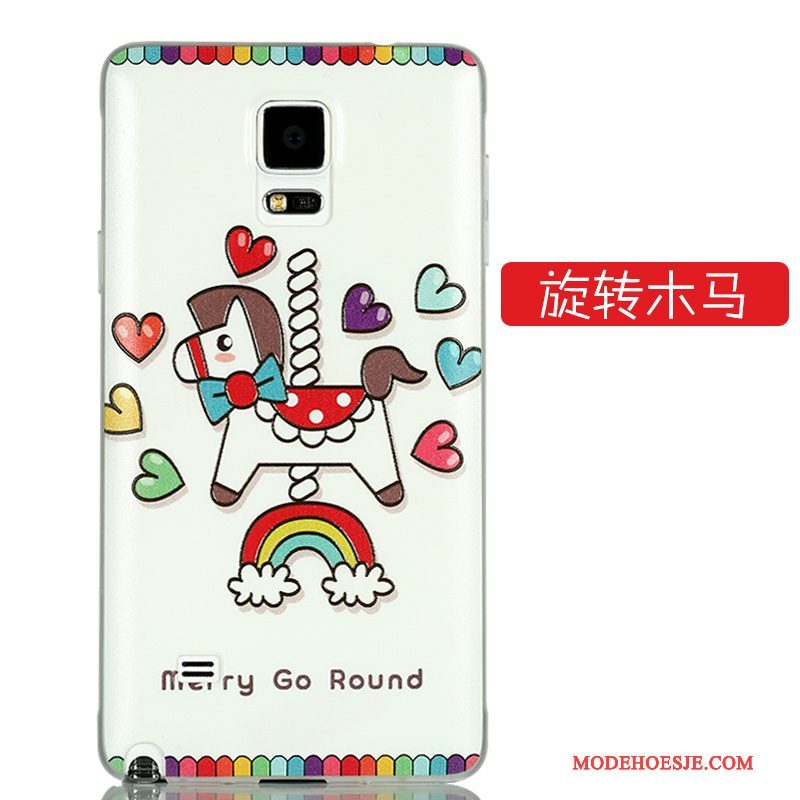 Hoesje Samsung Galaxy Note 4 Kleur Telefoon Schrobben, Hoes Samsung Galaxy Note 4 Scheppend Hard Dun