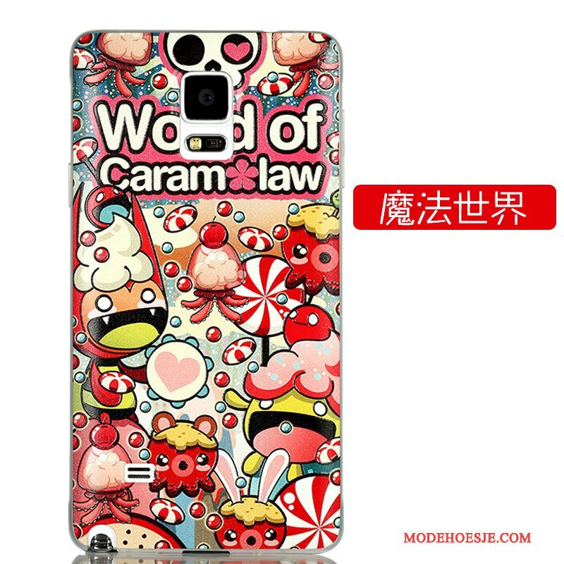 Hoesje Samsung Galaxy Note 4 Kleur Telefoon Schrobben, Hoes Samsung Galaxy Note 4 Scheppend Hard Dun